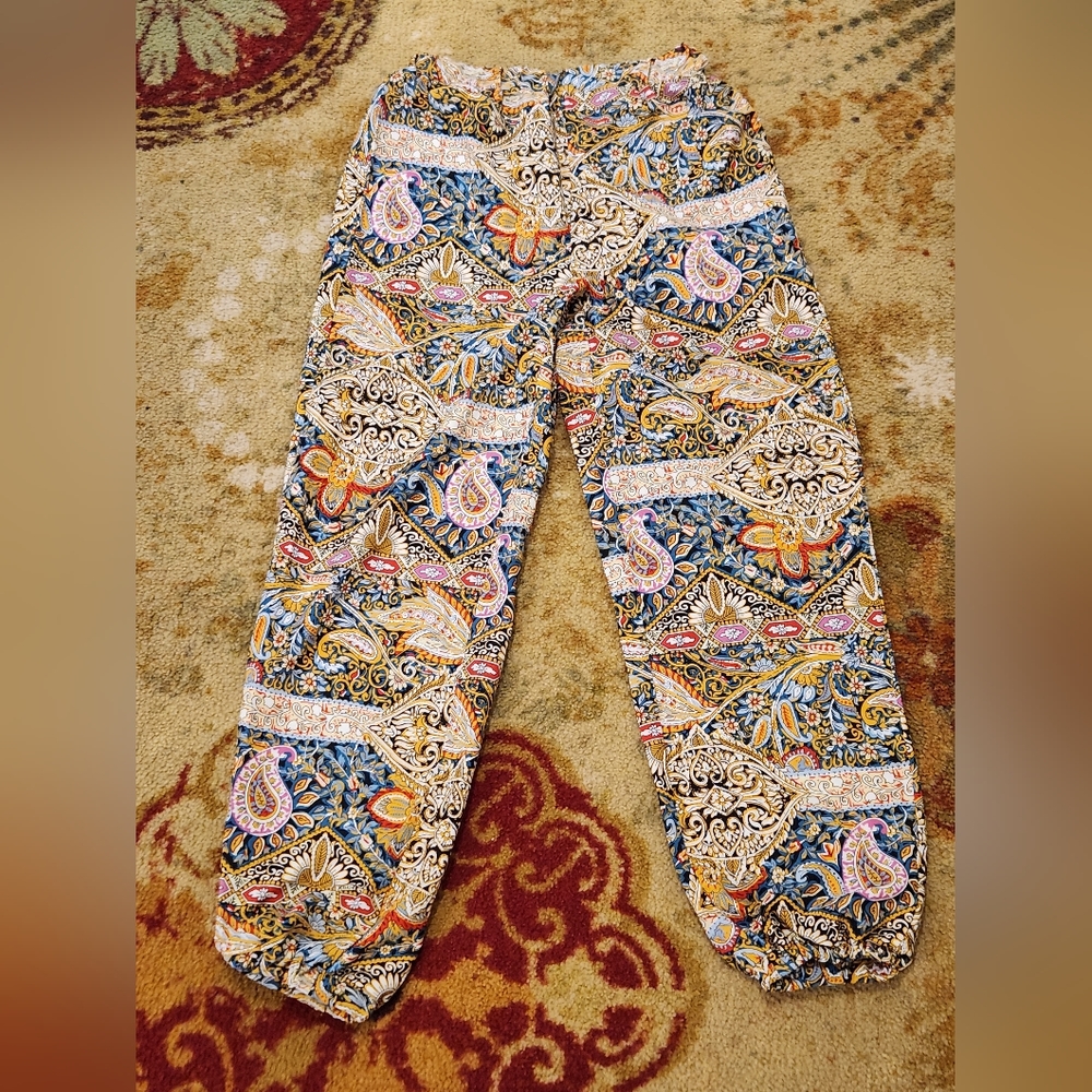 EMERY ROSE Paisley Print TaperedPants NWOT - Picture 3 of 6